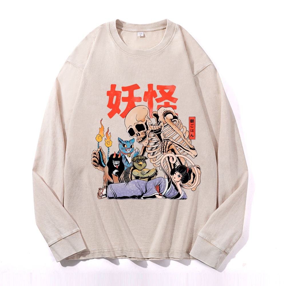 Vintage Cotton Wash Crewneck Sweatshirt