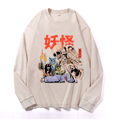 Vintage Cotton Wash Crewneck Sweatshirt