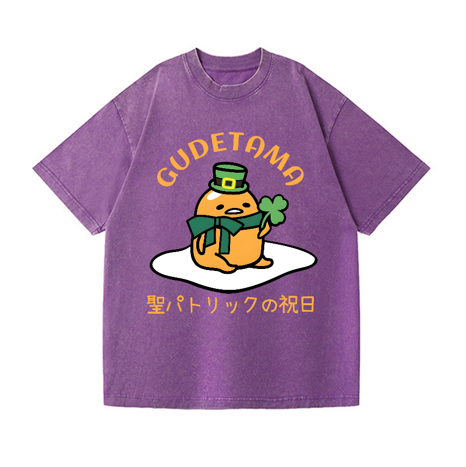 Egg Saint Patrick Vintage Wash Japanese Design T-Shirt