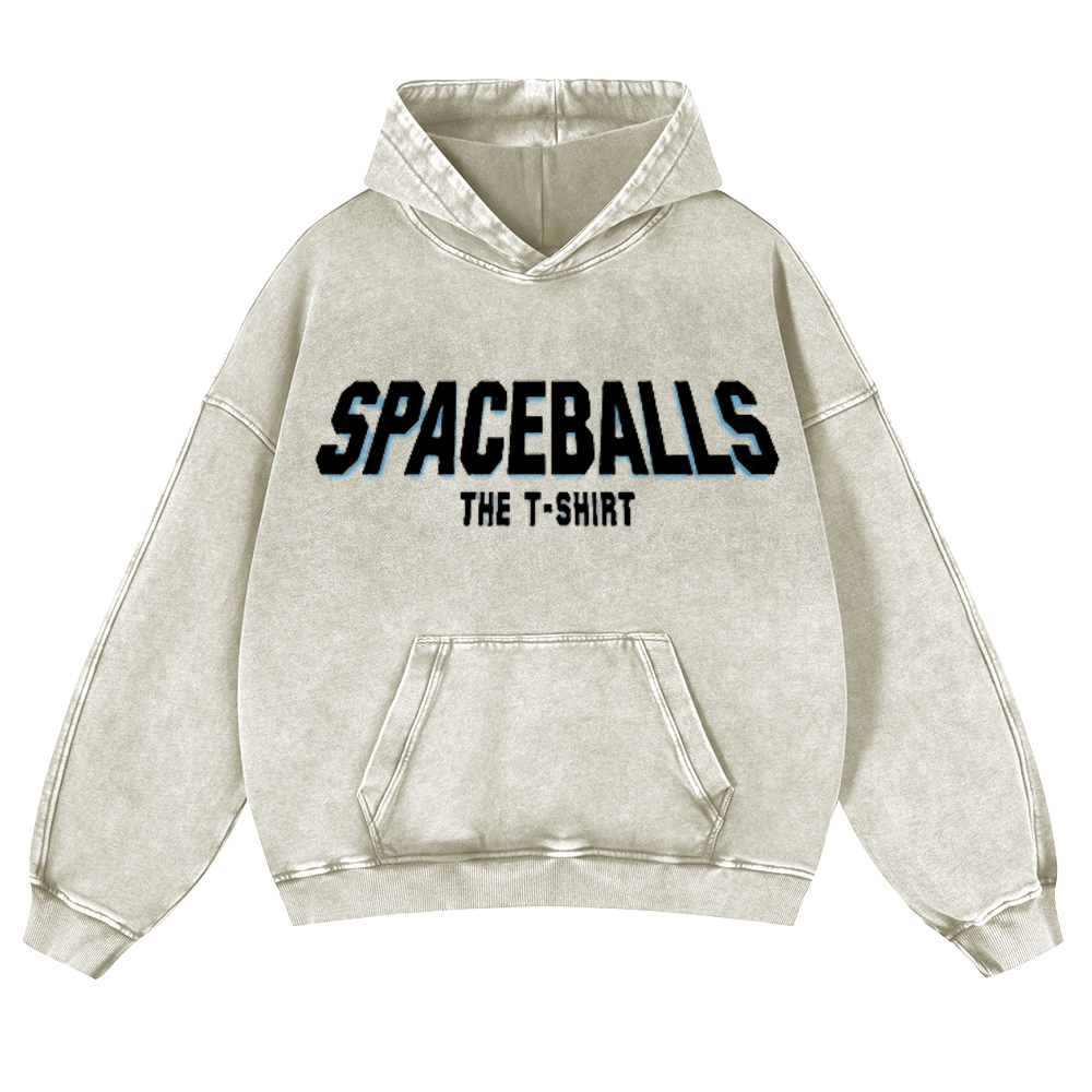 Spaceballs Vintage Washed Thick Cotton Hoodie