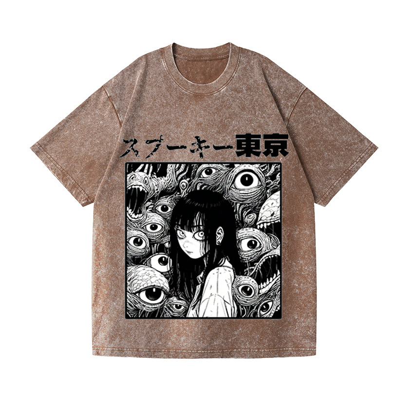 Vintage Wash Japanese Design T-Shirt