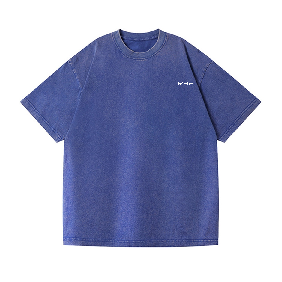 Car Vintage Wash Japanese Design Back Art T-Shirt