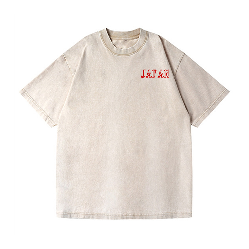 Osaka Vintage Wash Japanese Design Back Art T-Shirt
