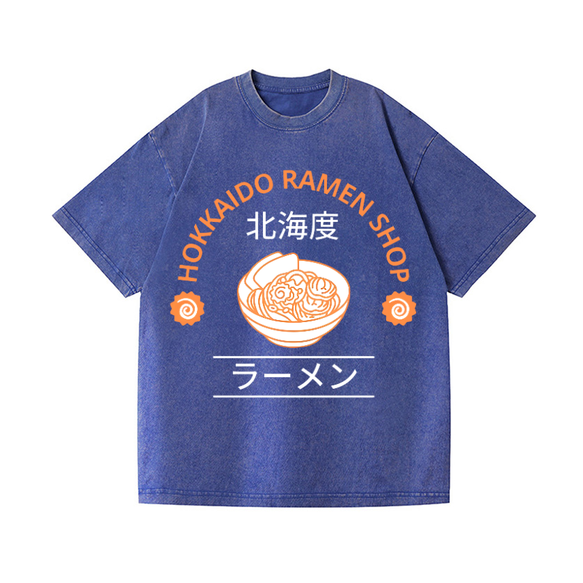 Hokkaido Ramen Shop Vintage Wash Japanese Design T-Shirt