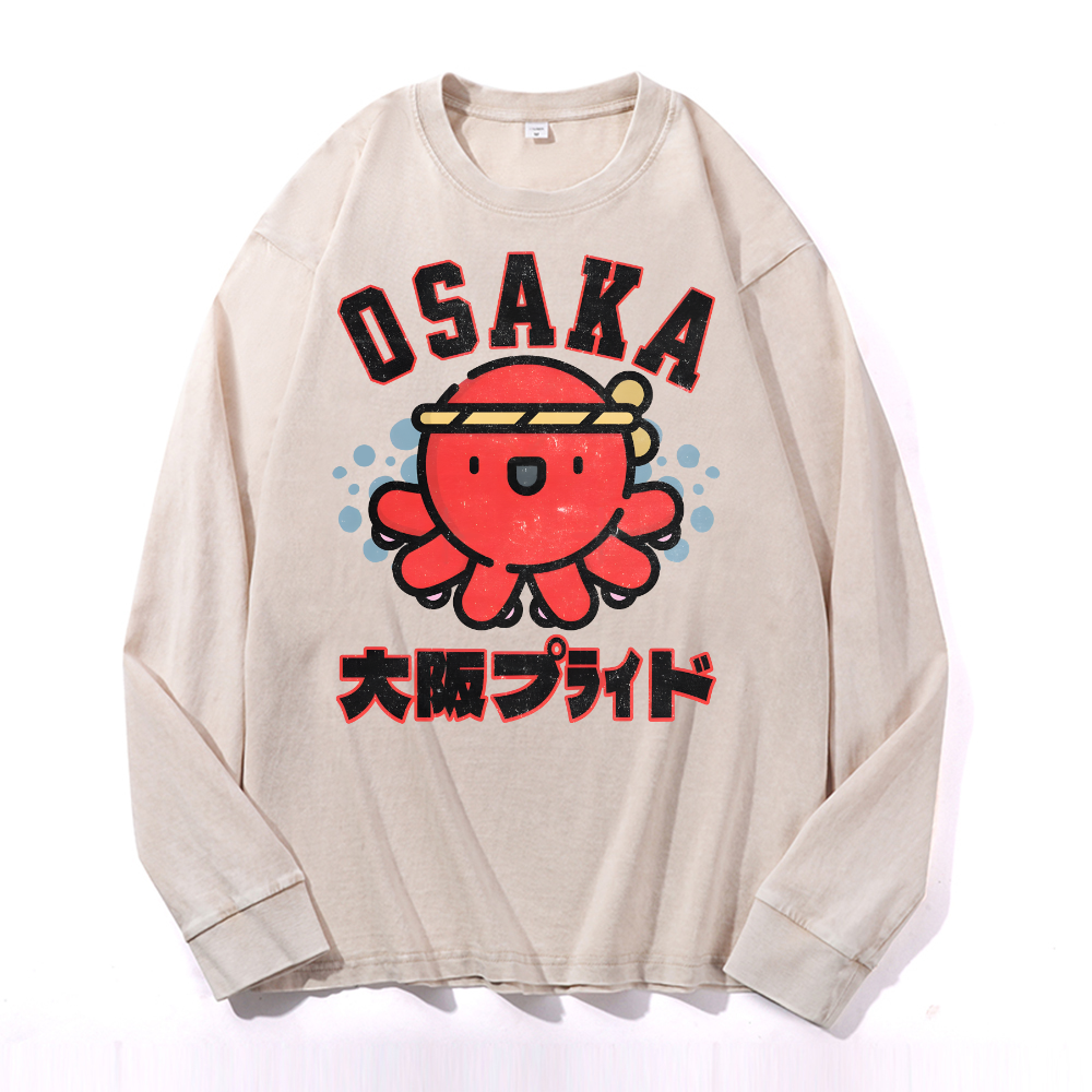 Osaka Octopus Vintage Cotton Wash Crewneck Sweatshirt