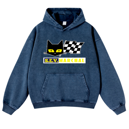 S.E.V Marchal Vintage Washed Thick Cotton Hoodie