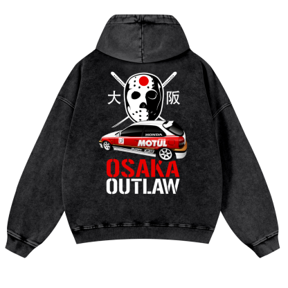 Osaka Outlaw Vintage Washed Cotton Back Art Hoodie