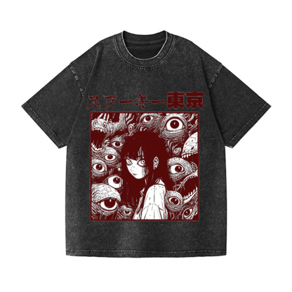 Vintage Wash Japanese Design T-Shirt