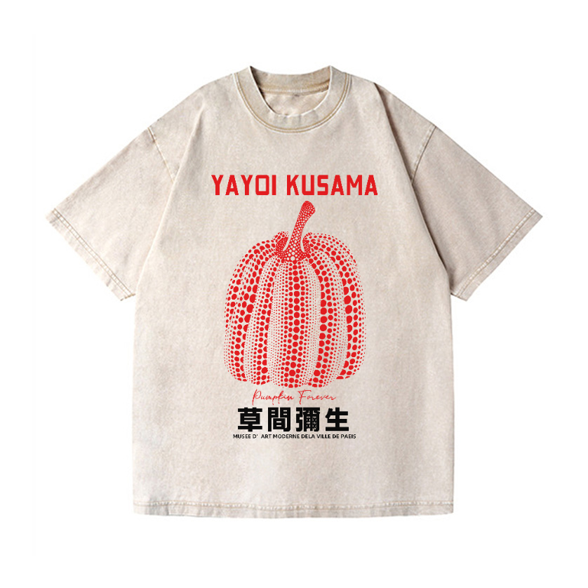Yayoi Kusama Vintage Wash Japanese Design T-Shirt