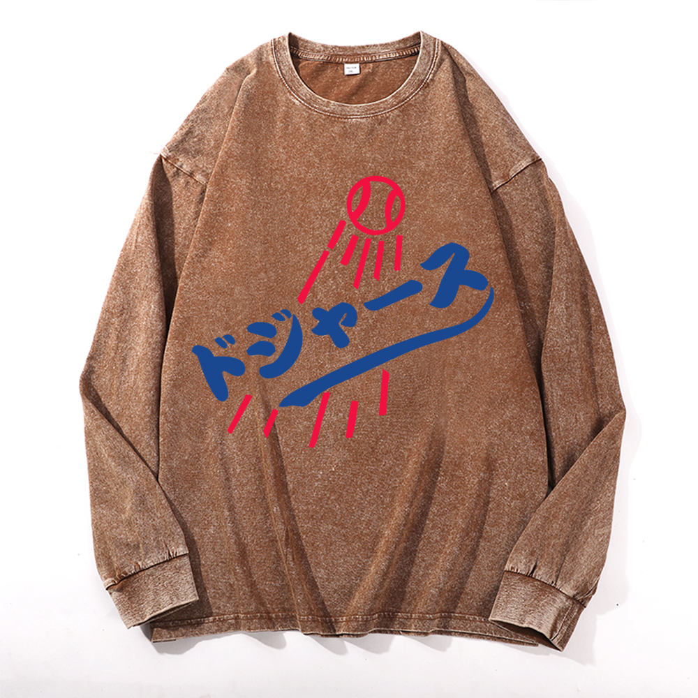 Dream Vintage Cotton Wash Crewneck Sweatshirt