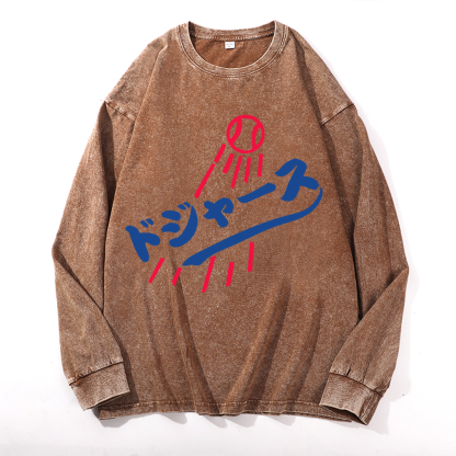 Dream Vintage Cotton Wash Crewneck Sweatshirt