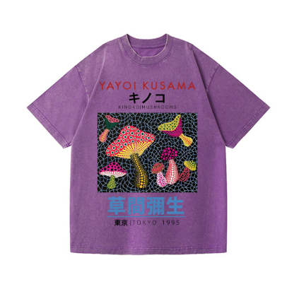 Yayoi Kusama Vintage Wash Japanese Design T-Shirt
