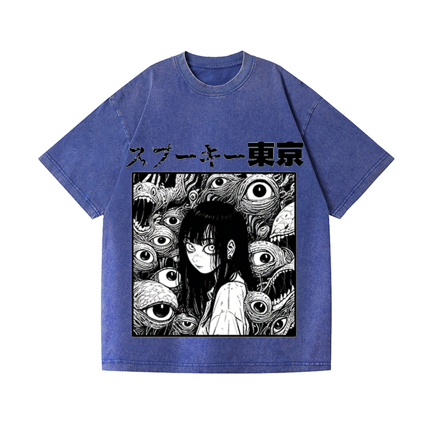 Vintage Wash Japanese Design T-Shirt