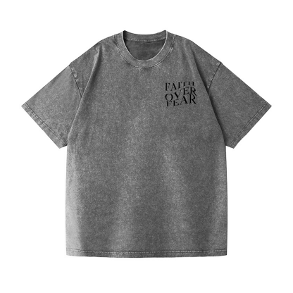 Easter Faith Vintage Wash Japanese Design Back Art T-Shirt