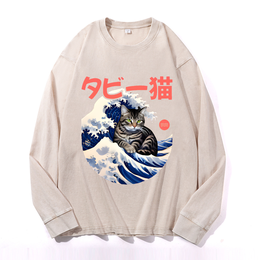 Vintage Cotton Wash Crewneck Sweatshirt