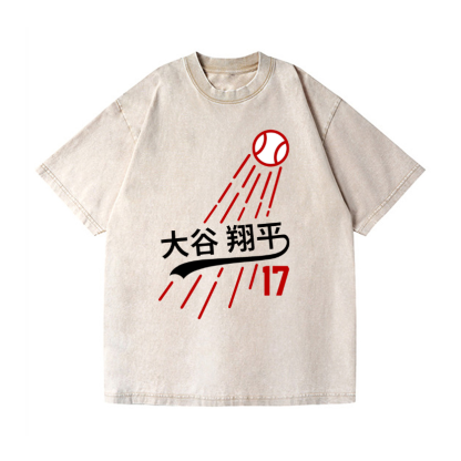 Shohei Ohtani Vintage Wash Japanese Design T-Shirt