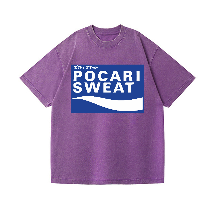 Pocari Sweat Vintage Wash Japanese Design T-Shirt
