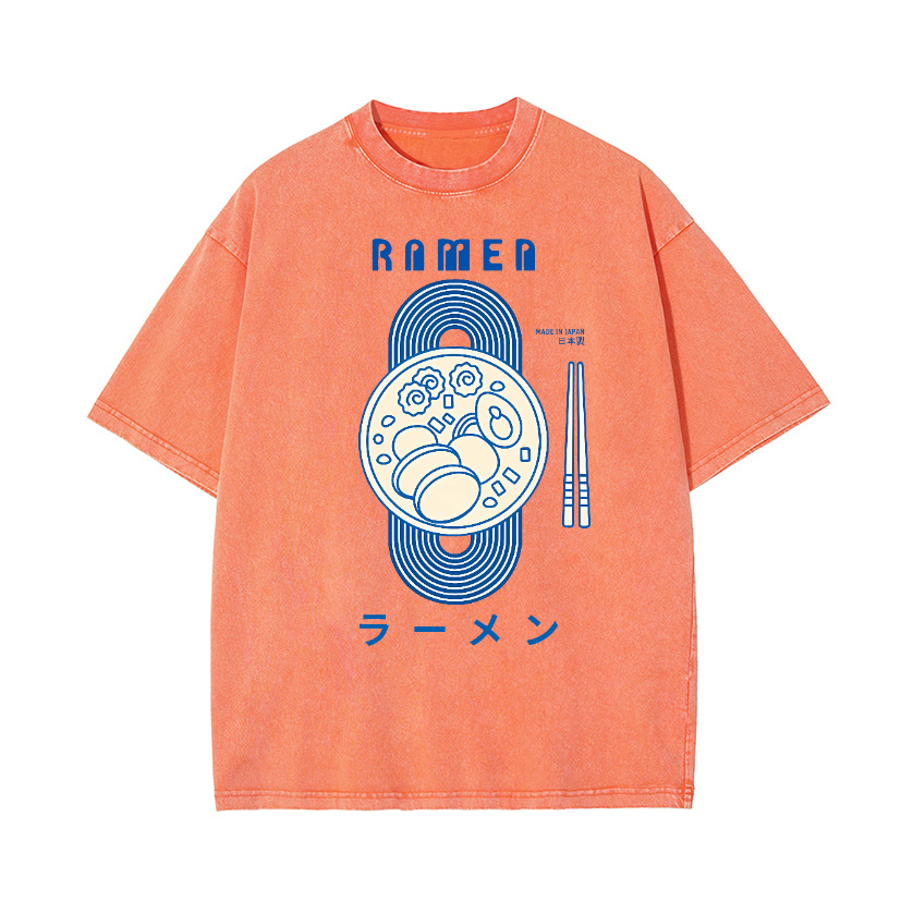 Ramen Vintage Wash Japanese Design T-Shirt