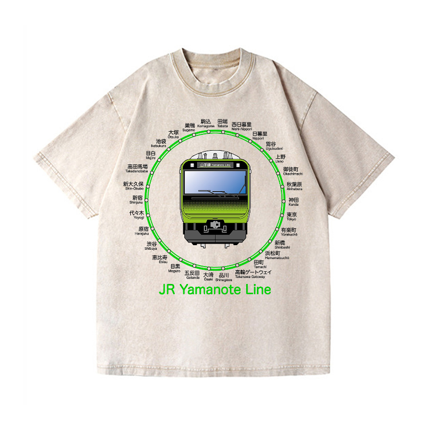 Vintage Wash Japanese Design T-Shirt