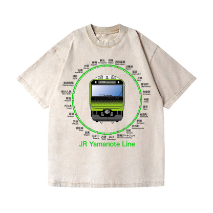 Vintage Wash Japanese Design T-Shirt