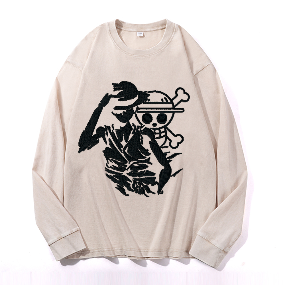 Vintage Cotton Wash Crewneck Sweatshirt
