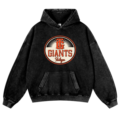 Tokyo Giants Vintage Washed Thick Cotton Hoodie