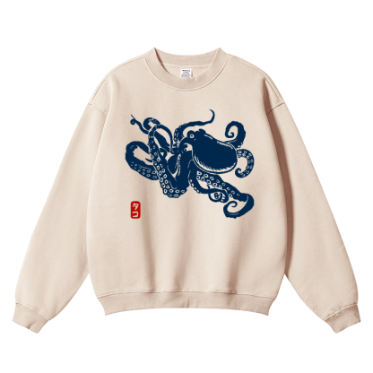 Octopus Wrinkle-Resistant Crewneck Sweatshirt