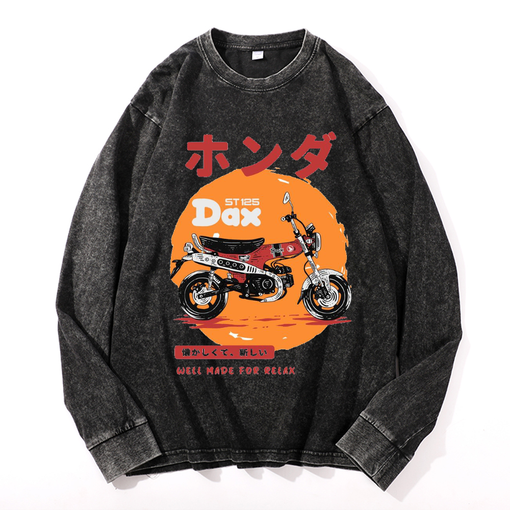 Vintage Cotton Wash Crewneck Sweatshirt