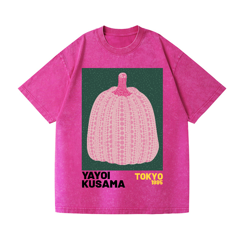 Yayoi Kusama Pumpkin Vintage Wash Japanese Design T-Shirt