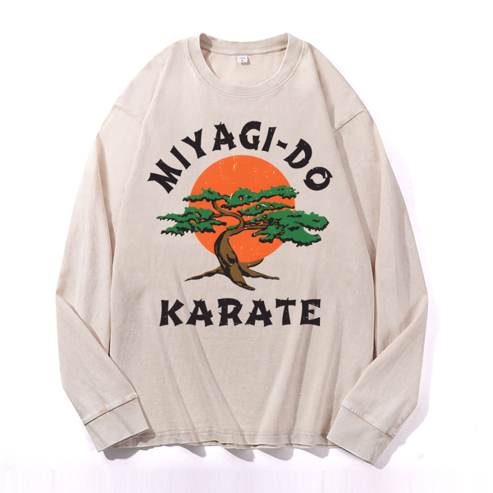 Miyagi-do Karate Vintage Cotton Wash Crewneck Sweatshirt