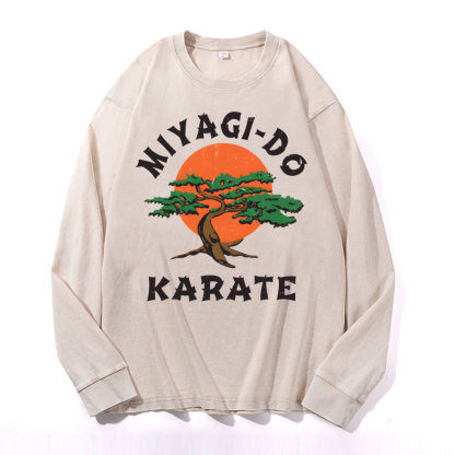 Miyagi-do Karate Vintage Cotton Wash Crewneck Sweatshirt
