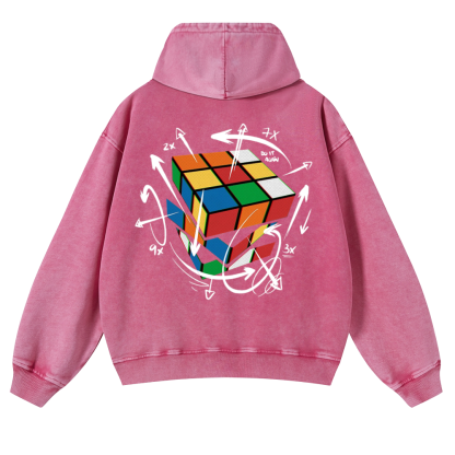 The Cube's Formula Vintage Washed Cotton Back Art Hoodie