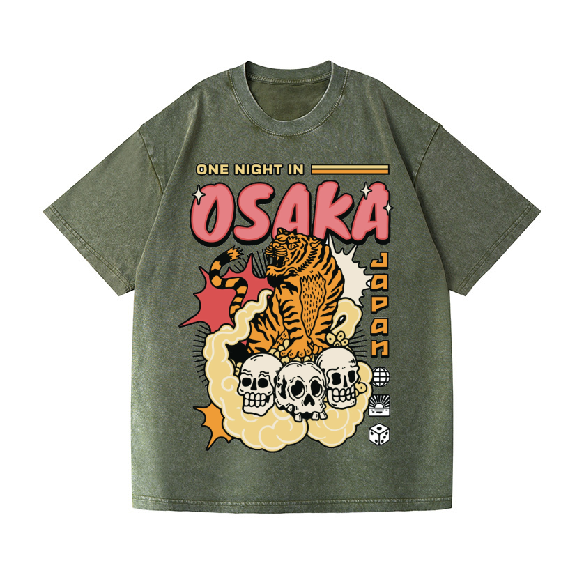 Vintage Wash Japanese Design T-Shirt