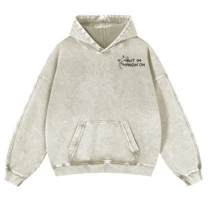 Gecko Vintage Washed Cotton Back Art Hoodie