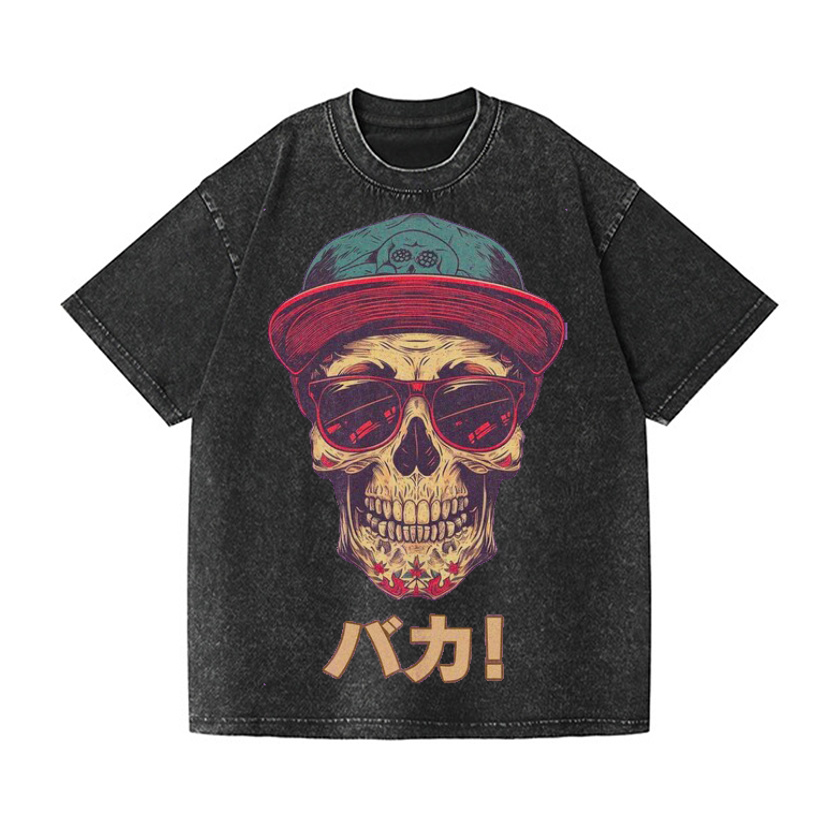 Vintage Wash Japanese Design T-Shirt