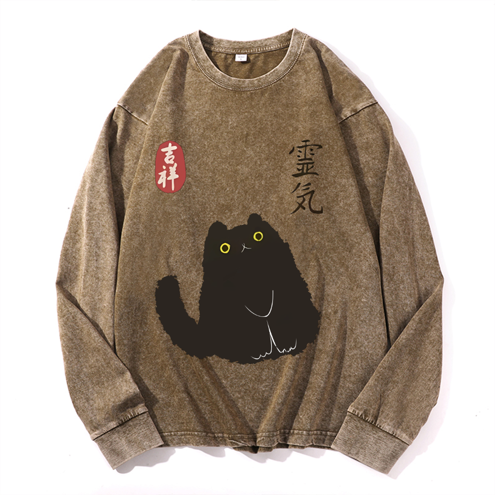 Godzilla Vintage Cotton Wash Crewneck Sweatshirt