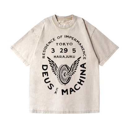 Vintage Wash Japanese Design T-Shirt