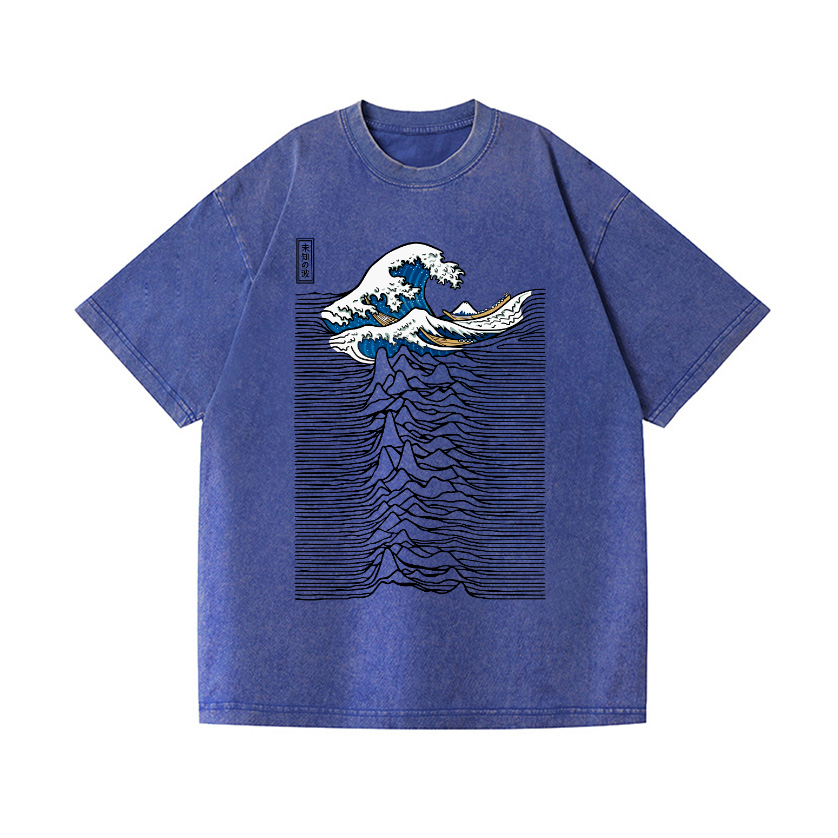 Great Wave Vintage Wash Japanese Design T-Shirt