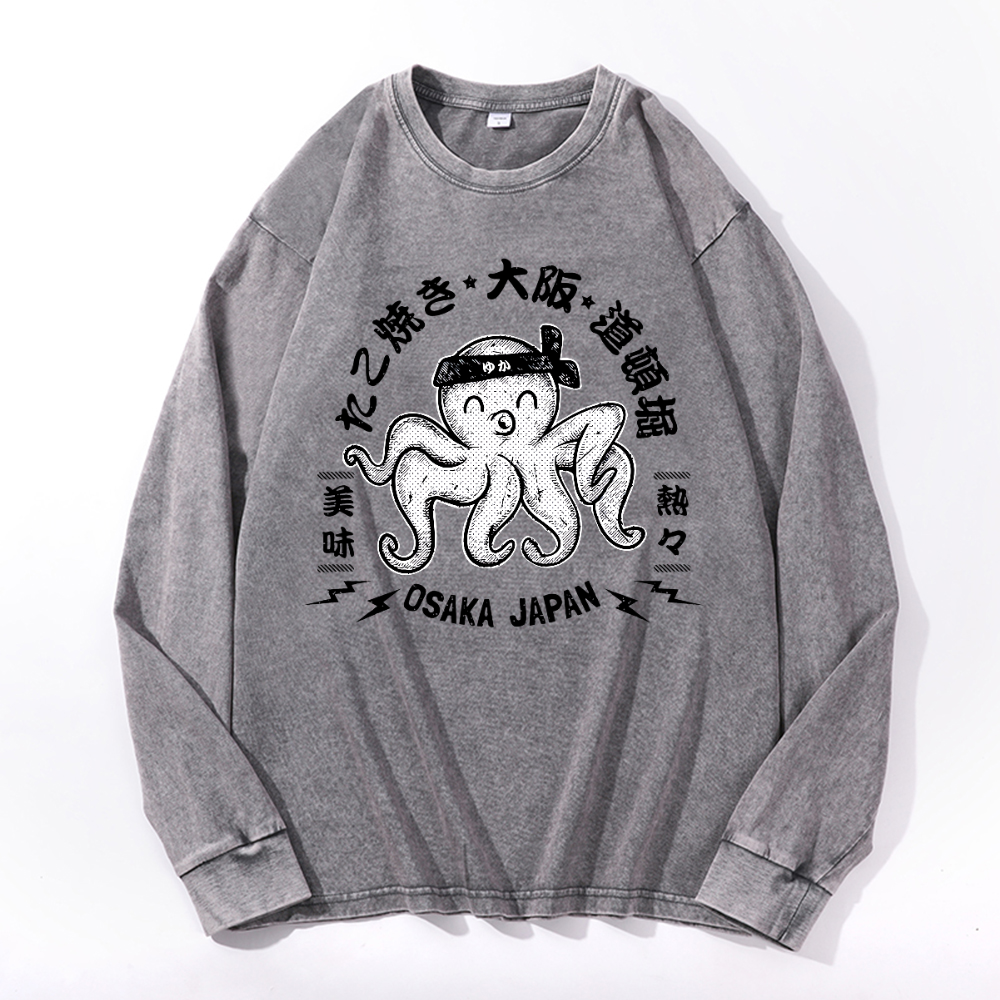 Vintage Cotton Wash Crewneck Sweatshirt