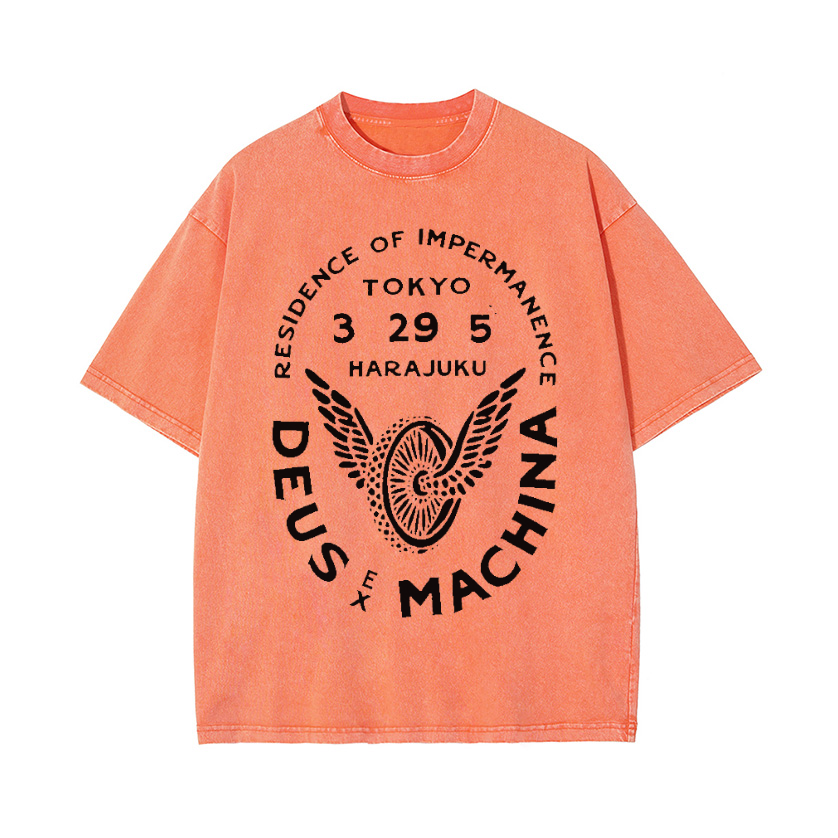 Vintage Wash Japanese Design T-Shirt