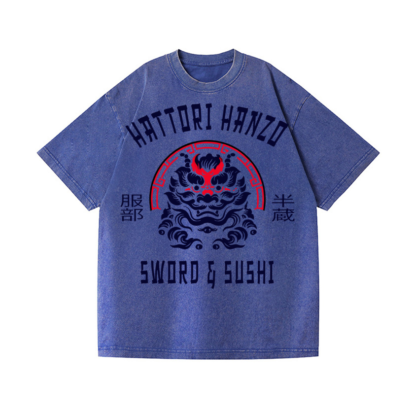 Hattori Hanzo Vintage Wash Japanese Design T-Shirt