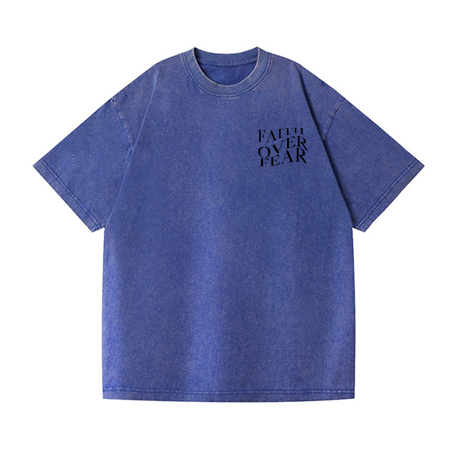 Easter Faith Vintage Wash Japanese Design Back Art T-Shirt
