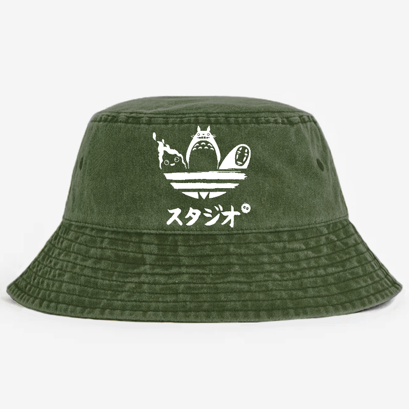 Ghibli Totoro Vintage 100% Cotton Bucket Hat