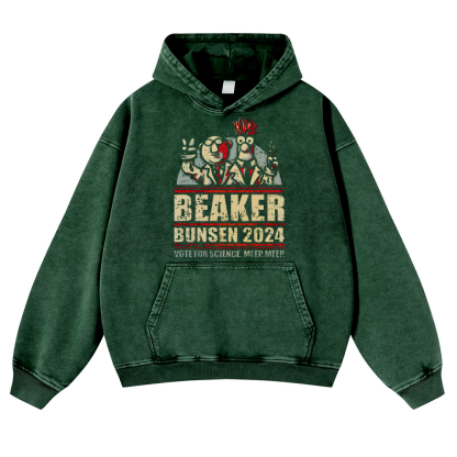 Beaker Bunsen 2024 Vintage Washed Thick Cotton Hoodie