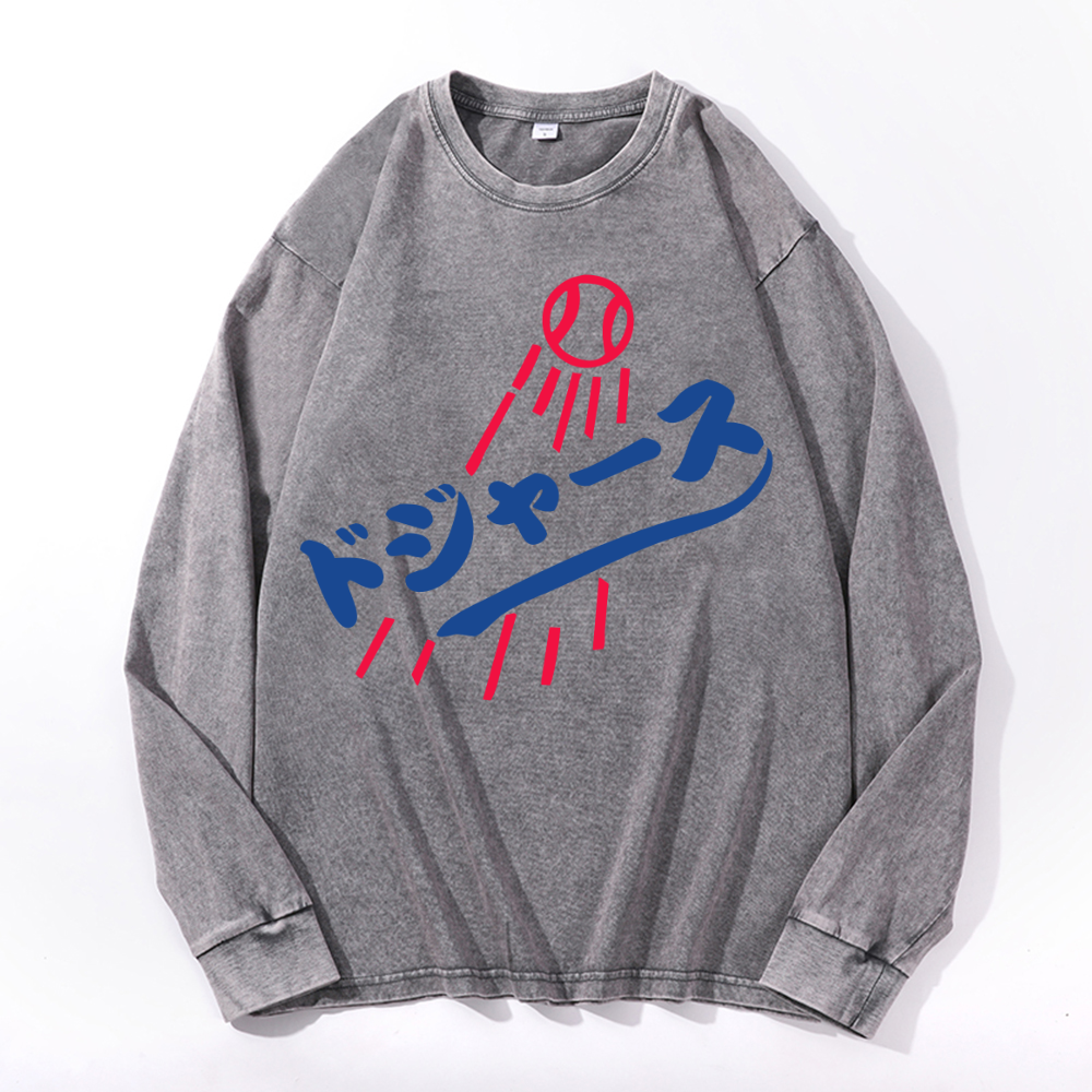Dream Vintage Cotton Wash Crewneck Sweatshirt