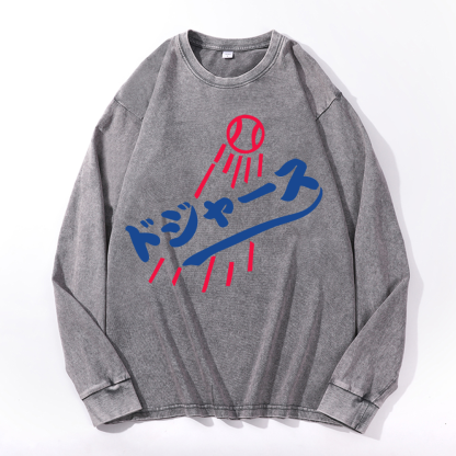 Dream Vintage Cotton Wash Crewneck Sweatshirt
