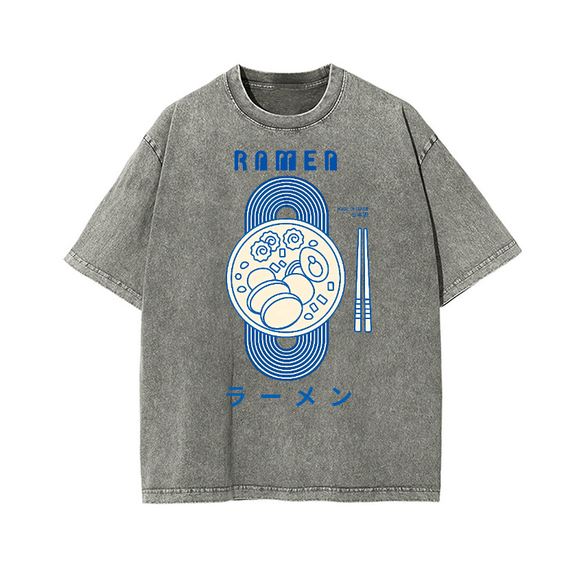 Ramen Vintage Wash Japanese Design T-Shirt