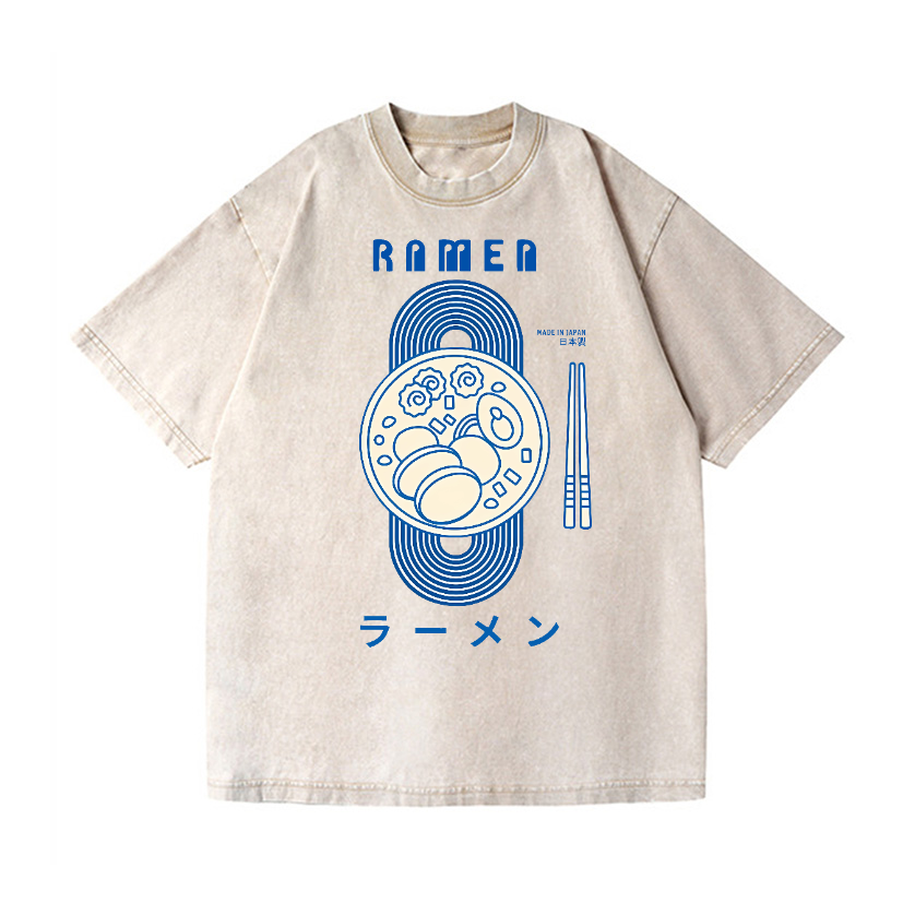 Ramen Vintage Wash Japanese Design T-Shirt