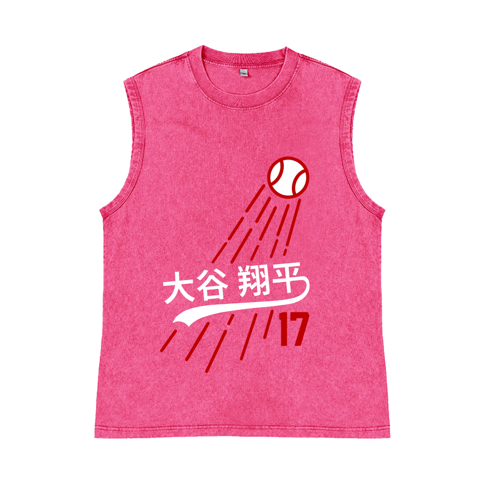 Shohei Ohtani Pure Cotton Wash-Dyed Sleeveless Tank Top