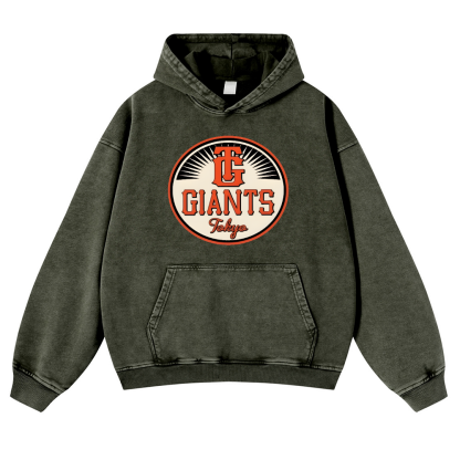 Tokyo Giants Vintage Washed Thick Cotton Hoodie